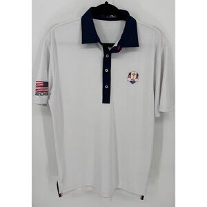 RLX Ralph Lauren 2018 USA Ryder Cup Gold Shirt Polo United We Stand